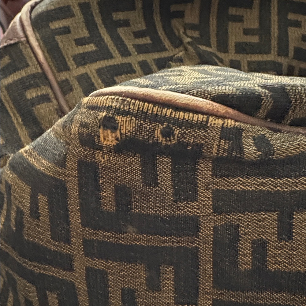 Fendi Monogram Black and Brown Duffel Bag - Picture 16 of 16